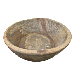 Misa z drewna egzotycznego Brąz XXL 74cm